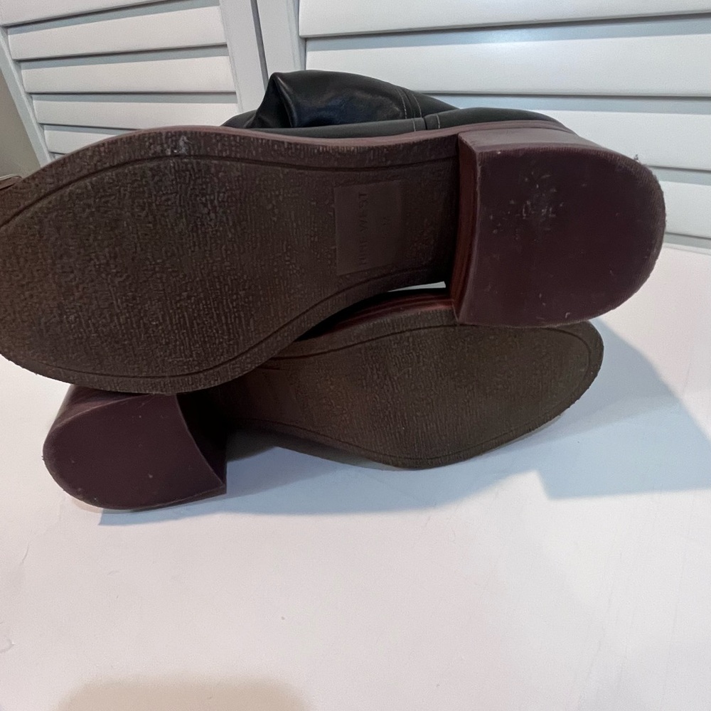 Nine West Hecee Leather Block Heel Boots size 8.5 - Picture 7 of 8